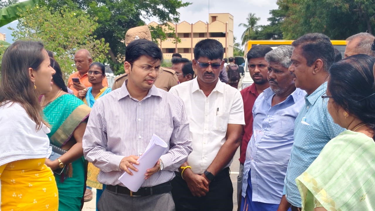 Site Inspection by District Collector